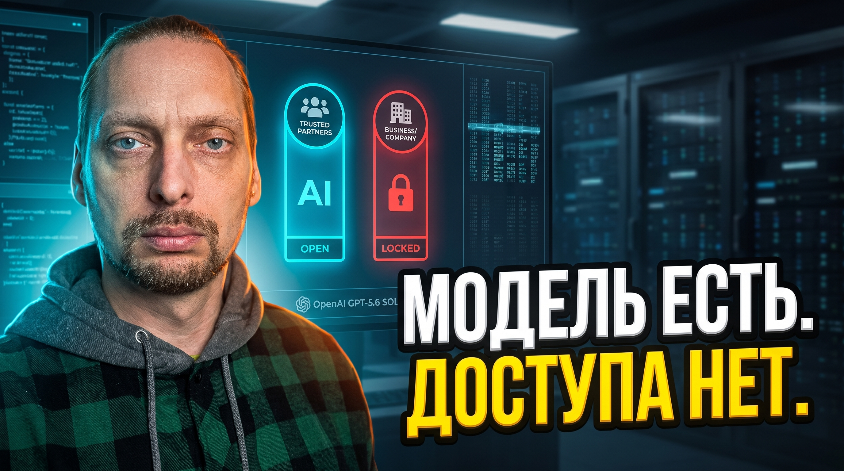 Владелец бизнеса смотрит на закрытый доступ к новой AI-модели OpenAI GPT-5.6 Sol