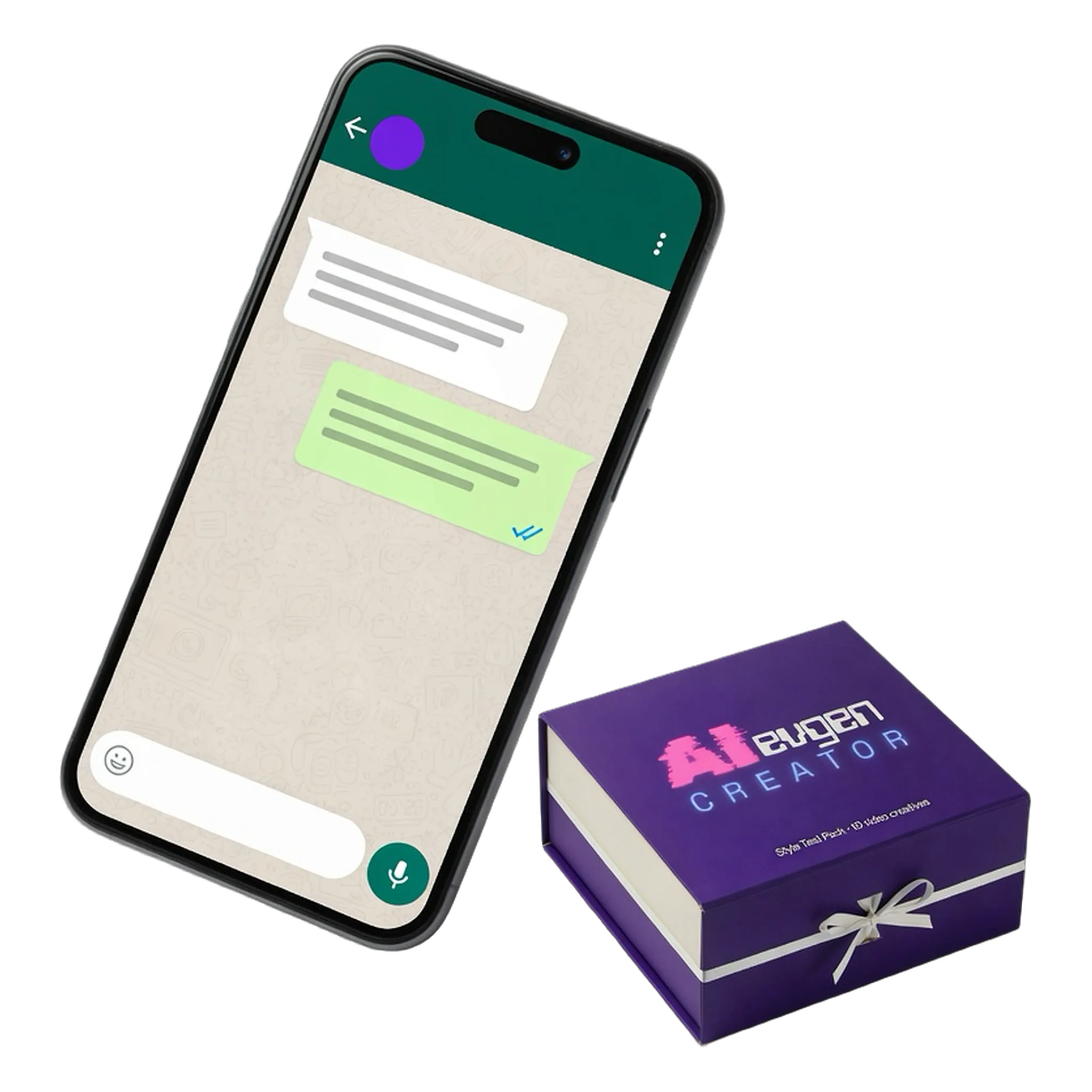 Smartphone mit WhatsApp-Chat